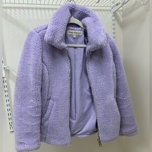 SEBBY COLLECTION LAVENDER SHERPA JACKET 
SIZE SMALL 
GREAT CONDITION